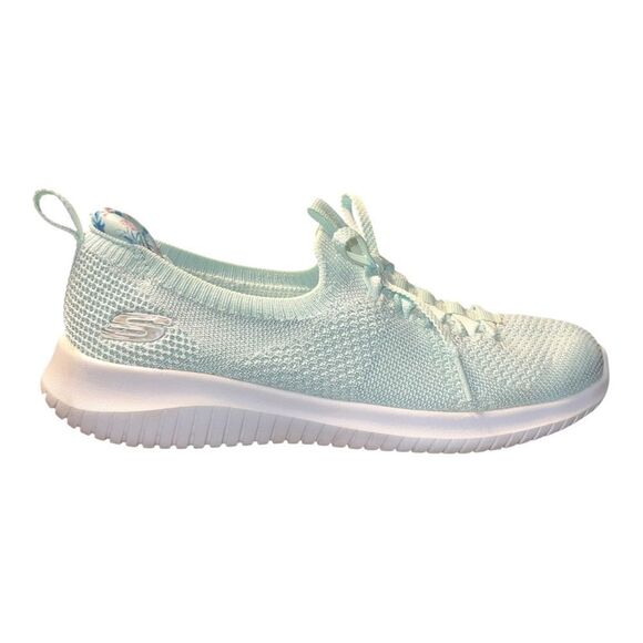 Skechers Women's Ultra Flex Washable Slip Ons Flourishing View Mint Green 5M EUC - Picture 8 of 10